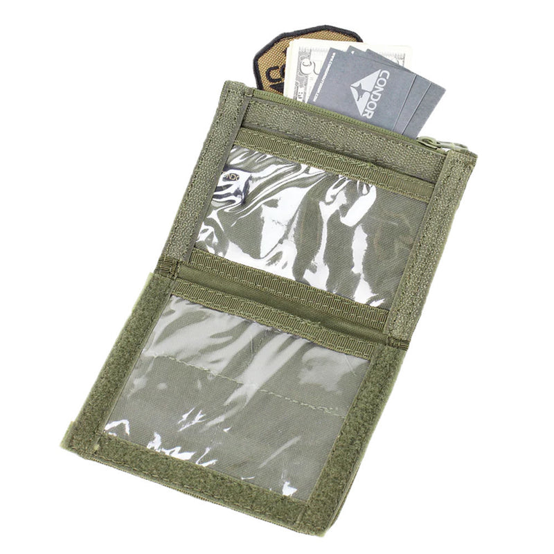 Tactical Zipper Pocket MOLLE PALS Modular Card ID Panel Wallet Pouch