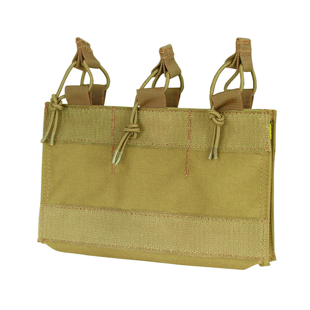 Hook Loop Bungee Open Top Triple 5.56/.223 Mag Pouch Insert