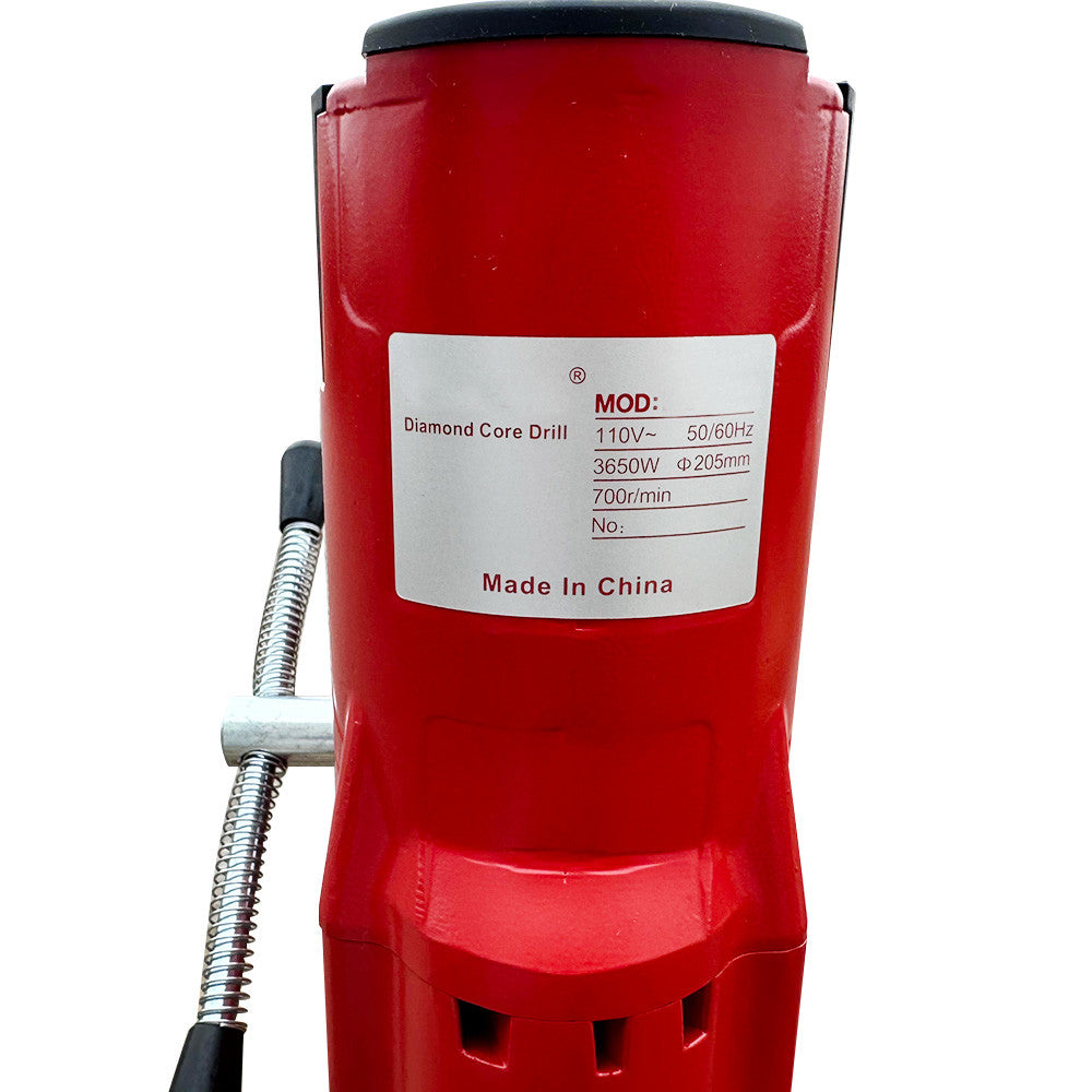 8" Diamond Drilling Machine Vertical Drill 110V 3,650 Wat 700 RPM