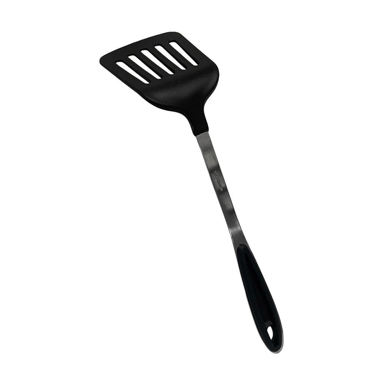 Black Nylon Stainless Steel Slotted Spatula, Slotted Spoon, Pasta Server, Ladle