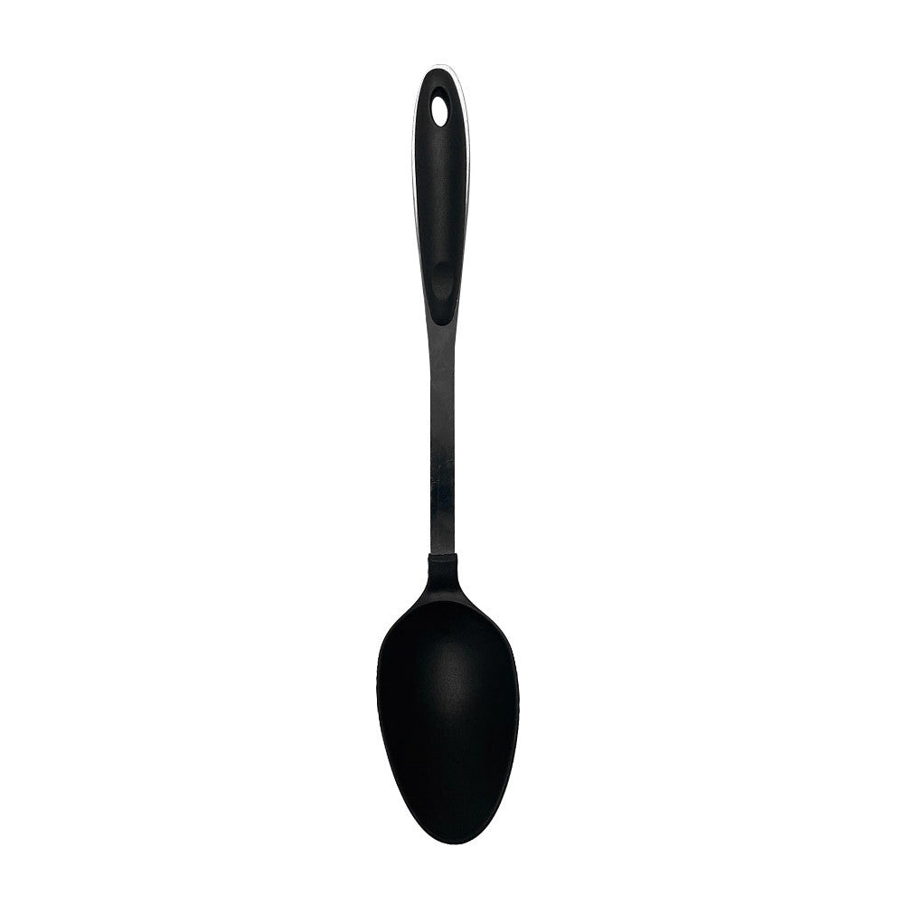 Black Nylon Stainless Steel Slotted Spatula, Slotted Spoon, Pasta Server, Ladle