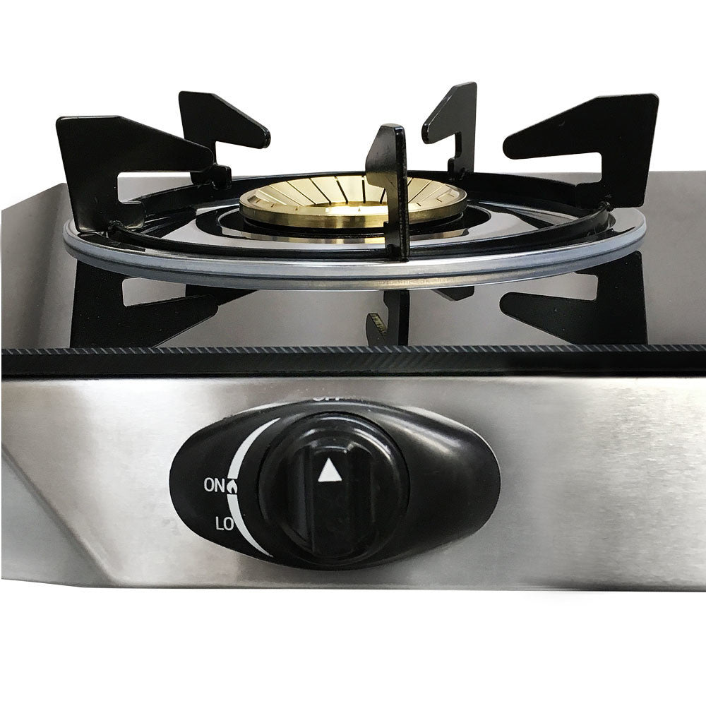 Propane Gas Burner Stainless Steel Stove Table Auto Ignition With Regulator Hose