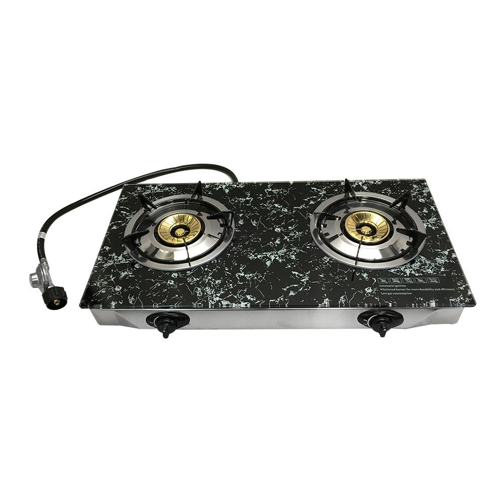 Propane Gas Burner Stainless Steel Stove Table Auto Ignition With Regulator Hose
