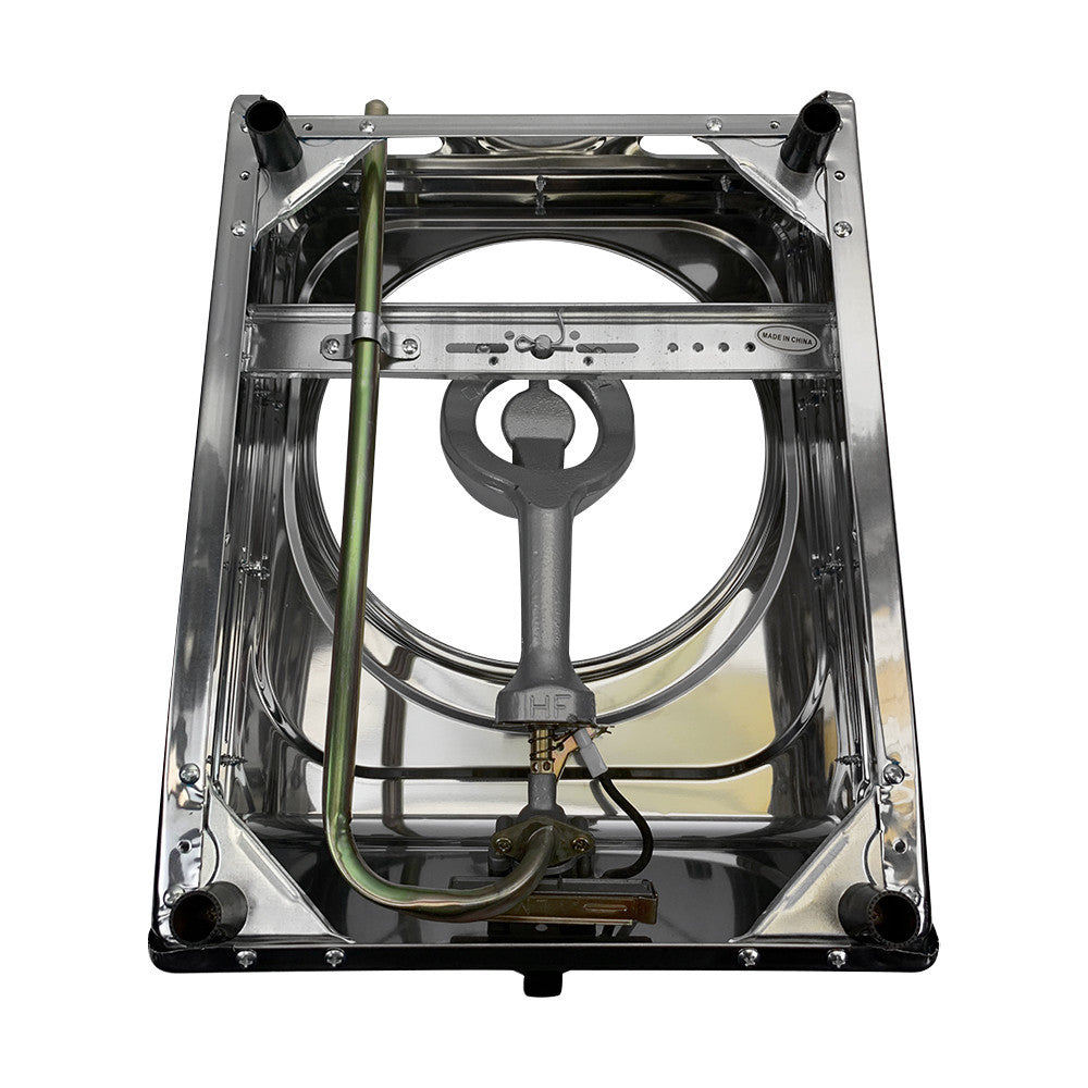 Propane Gas Burner Stainless Steel Stove Table Auto Ignition With Regulator Hose