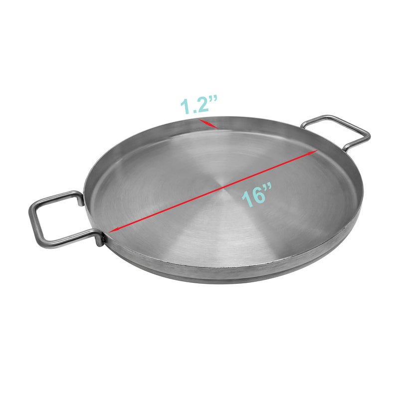 Mexican Wok Comal Cazo Griddle Plancha Fryer Deep Fry Pan Stainless Steel For Carnitas