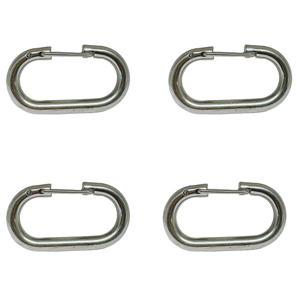 4 Pcs Marine Stainless Steel T316 3/16" Bit Snap Rigging Lift Link Clip Rig Snap