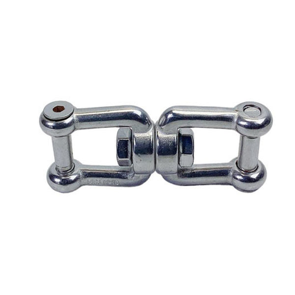 Marine Stainless Steel 5/16" JAW JAW Swivel Shackle Anchor Connector Flush Pin