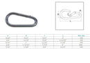 Marine Boat Stainless Steel T316 Pear Shape Snap Hook Rigging Lift