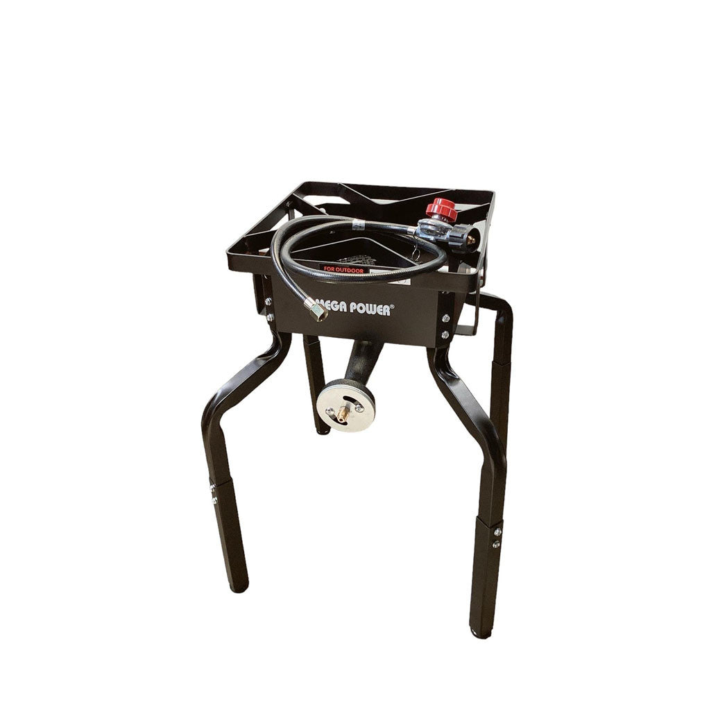 Adjustable 19-28'' Portable Propane Gas Stove Burner Cooker Gas Regulator 15x15