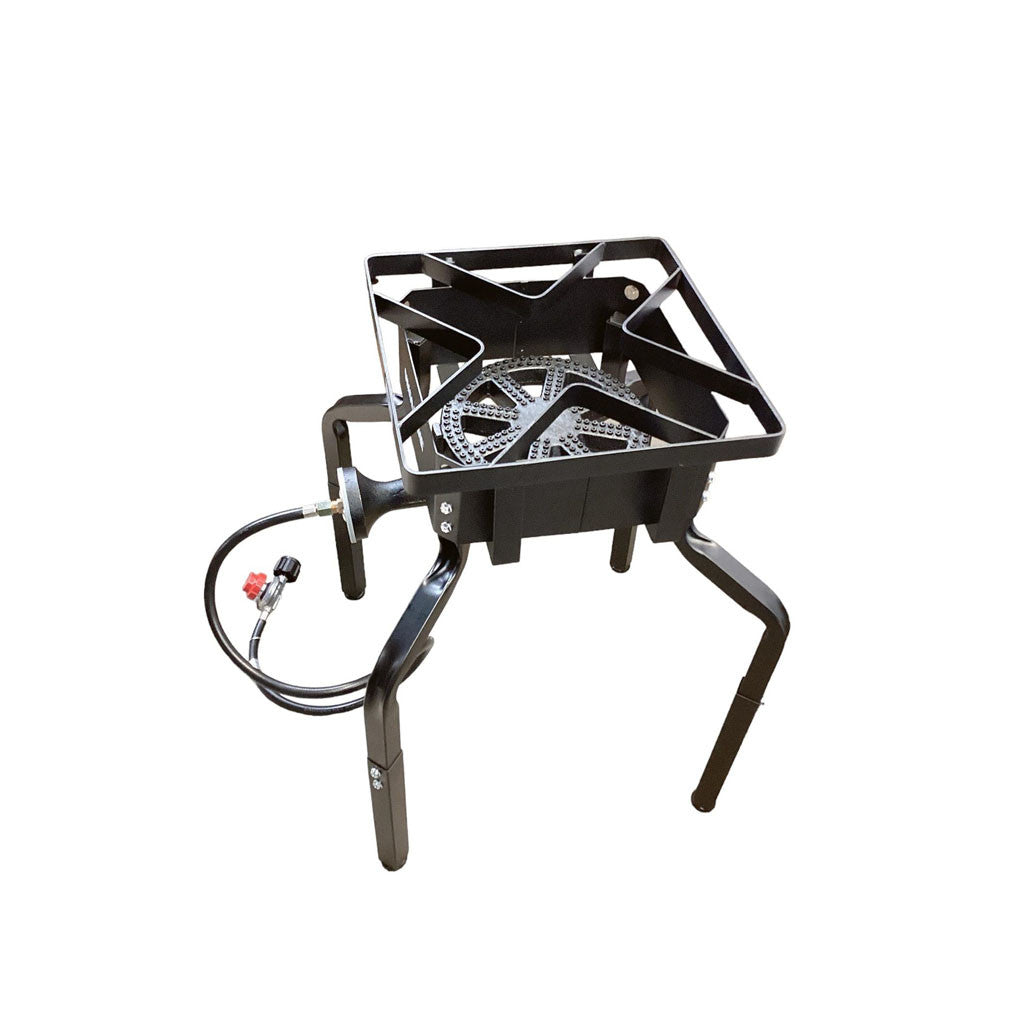 Adjustable 19-28'' Portable Propane Gas Stove Burner Cooker Gas Regulator 15x15