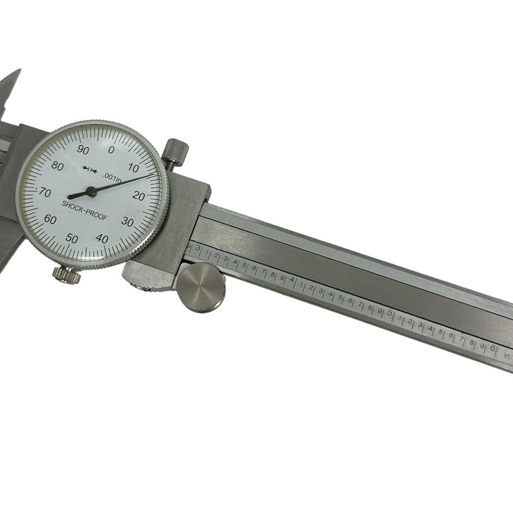 White Face 0-6" stainless Steel 4 Way Dial Caliper Shock Proof .001" Graduation