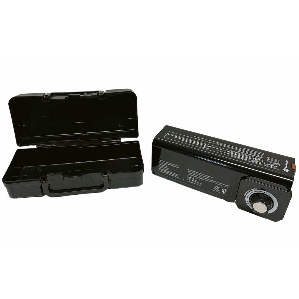 Portable Folding Single Burner Butane Stove 7,250 BTU Foldable Camping - Black
