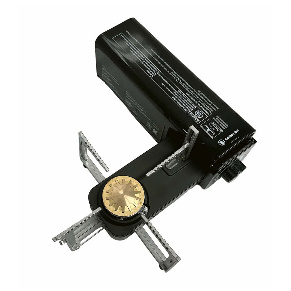 Portable Folding Single Burner Butane Stove 7,250 BTU Foldable Camping - Black