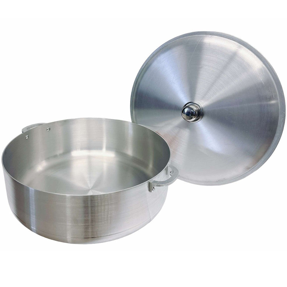 20 Qt Aluminum Caldero Cookware Pot Dutch Oven With Lid Satin Finish