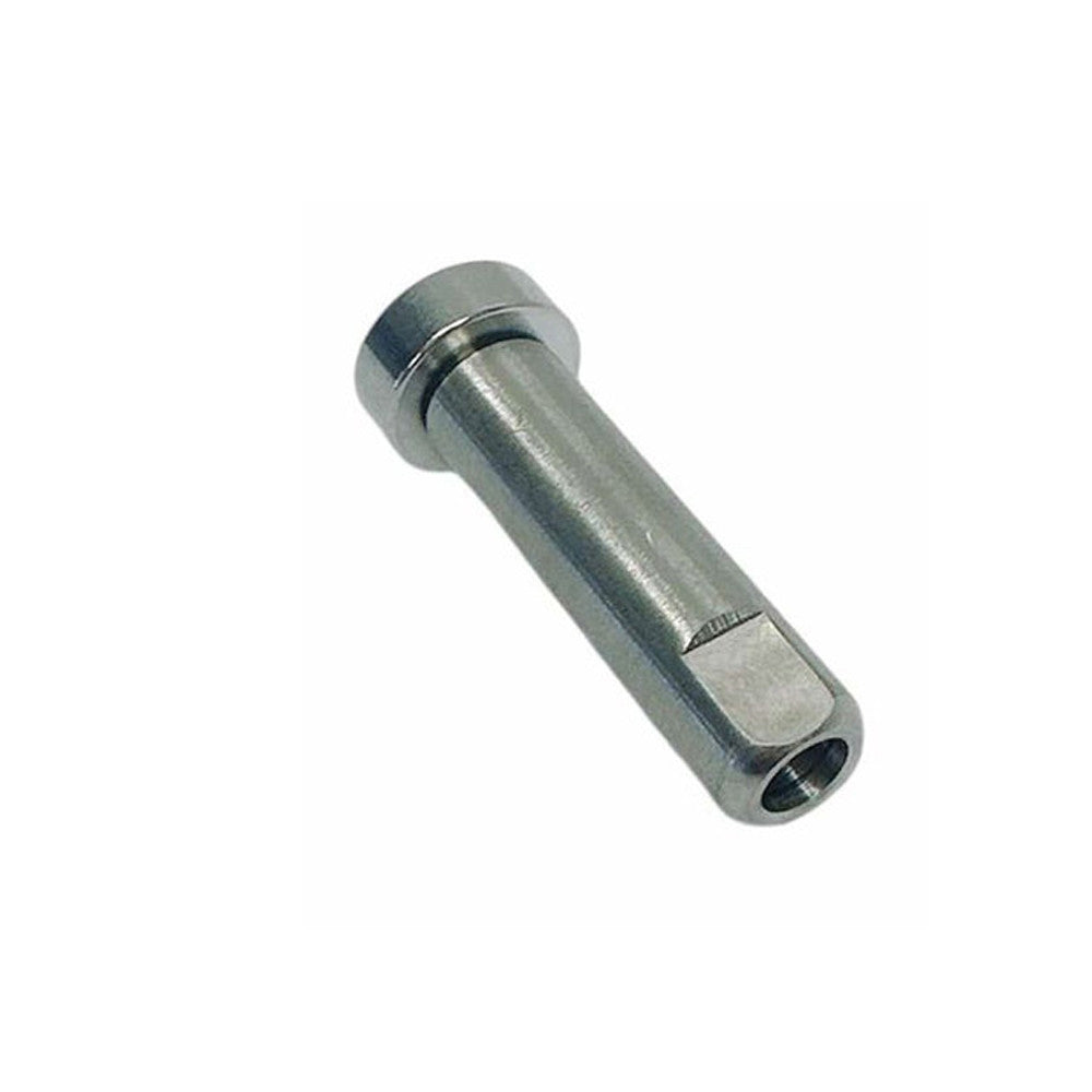 4 Pc Set Marine T316 Stainless Steel Push And Go Swageless Dome, Cable Wire Terminal Fitting for Deck, Dock, and Railing Systems