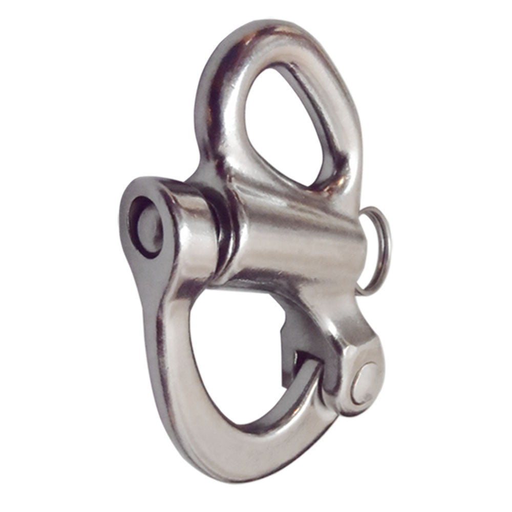 Marine Grade 316 Stainless Steel Fixed Snap Shackle, 2" to 3-3/4" Boat Rigging Snap Shackle for Rope, Chain, and Cable