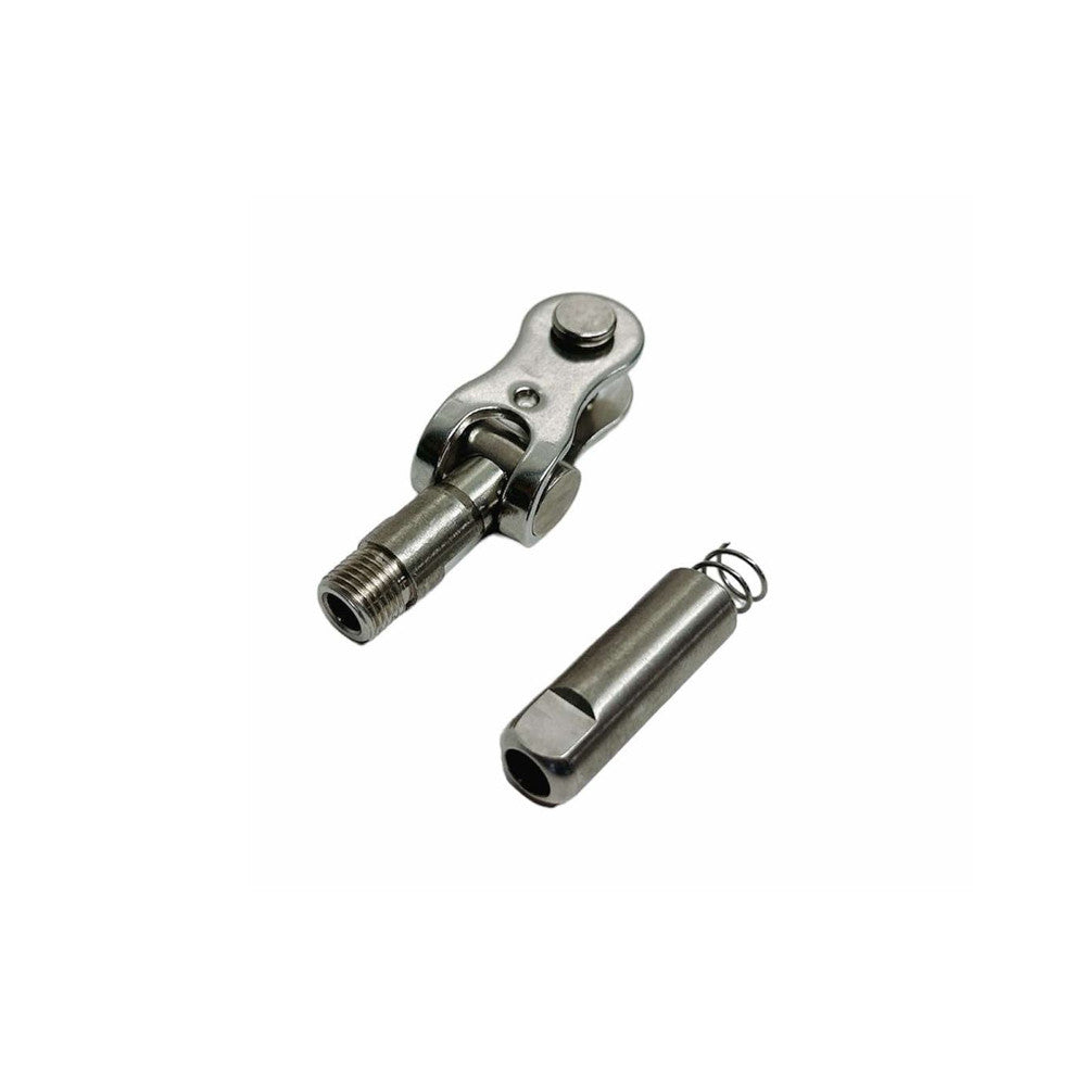 4 Pc Set Marine T316 Stainless Steel Push And Go Swageless Toggle, Cable Wire Railing Terminal for Deck, Dock, Stair, and Rail Systems