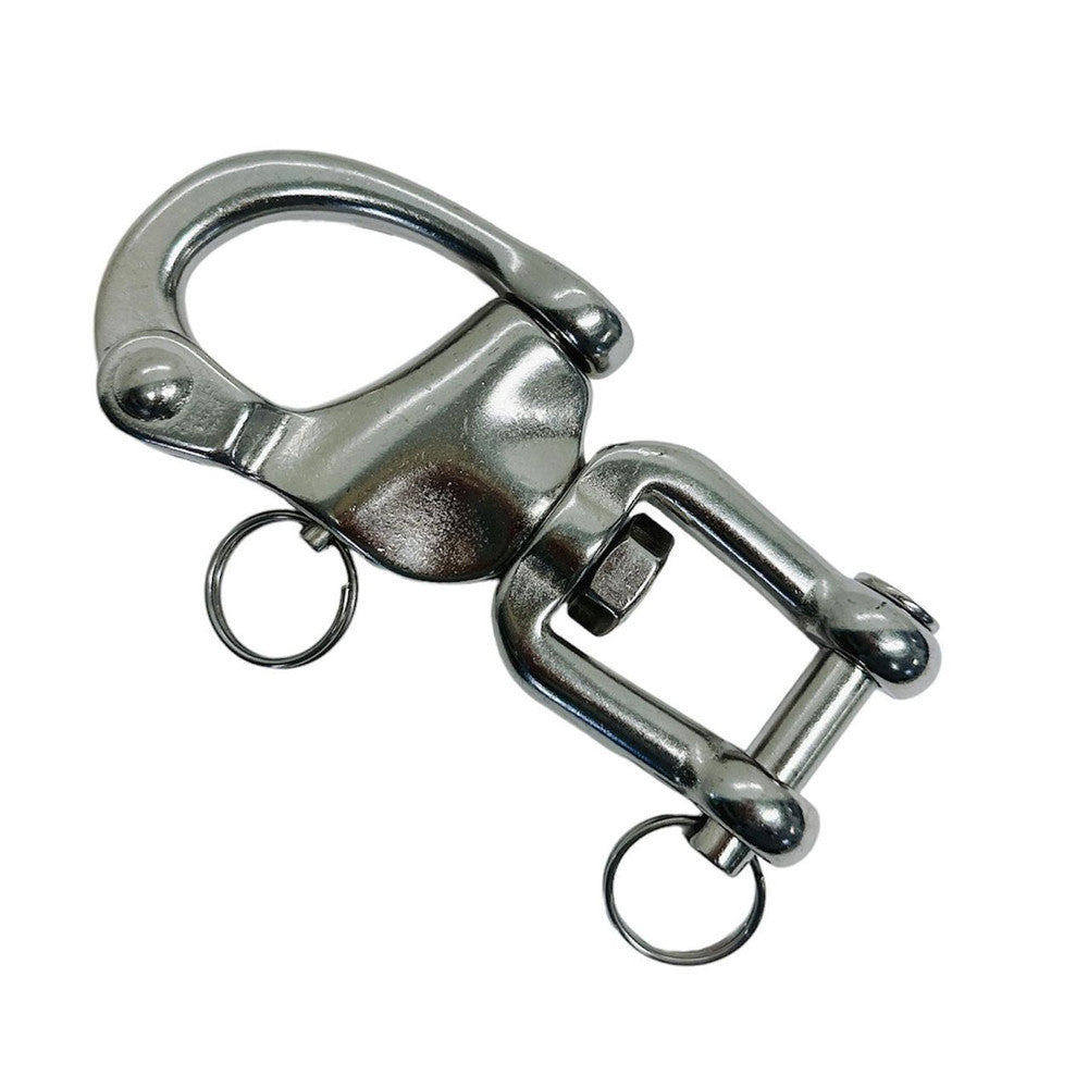 4 Pc 5 SWIVEL JAW Snap Shackle SS316 Stainless Steel Shackle Forged Boat Anchor
