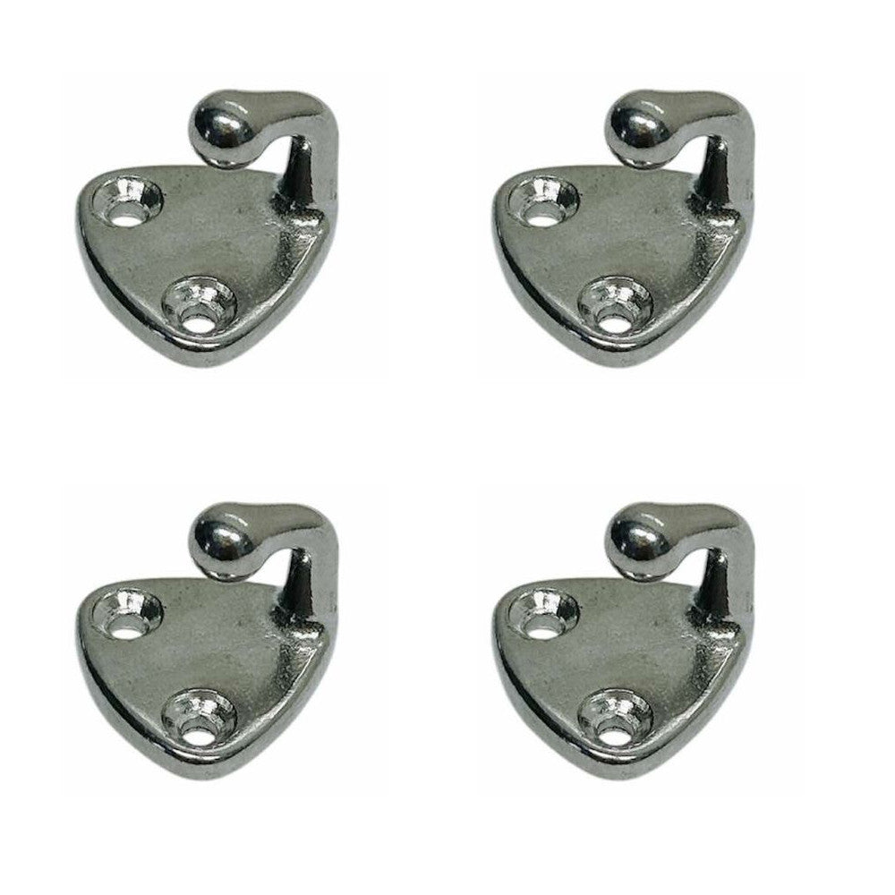 4 Pc Marine Boat Stainless Steel T304 1" x 1" Awning Hook Hardware Supply
