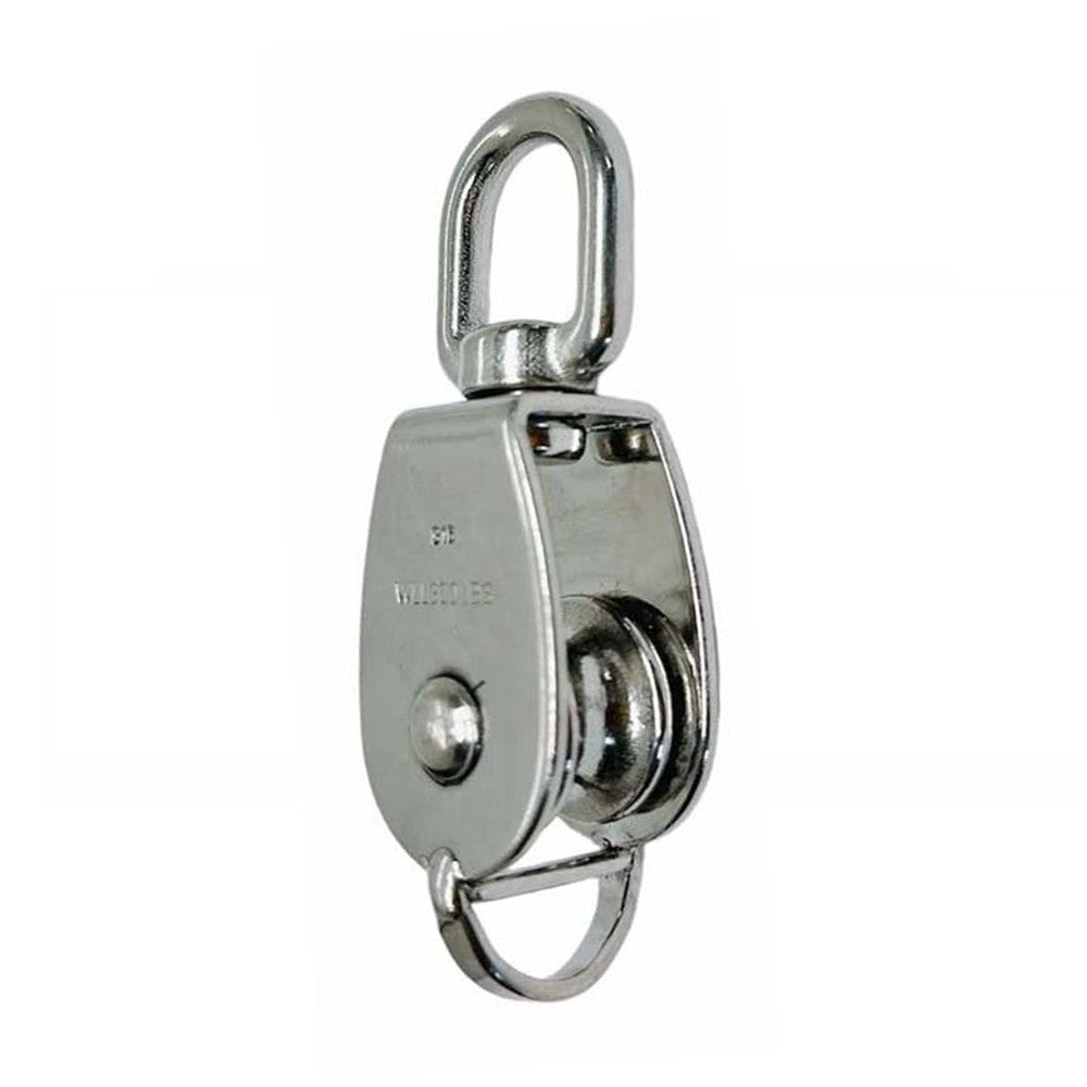 20 Pc 1 Marine Stainless Steel 316 SINGLE Pulley w/ Swivel Eye Hoist Lift 300Lbs