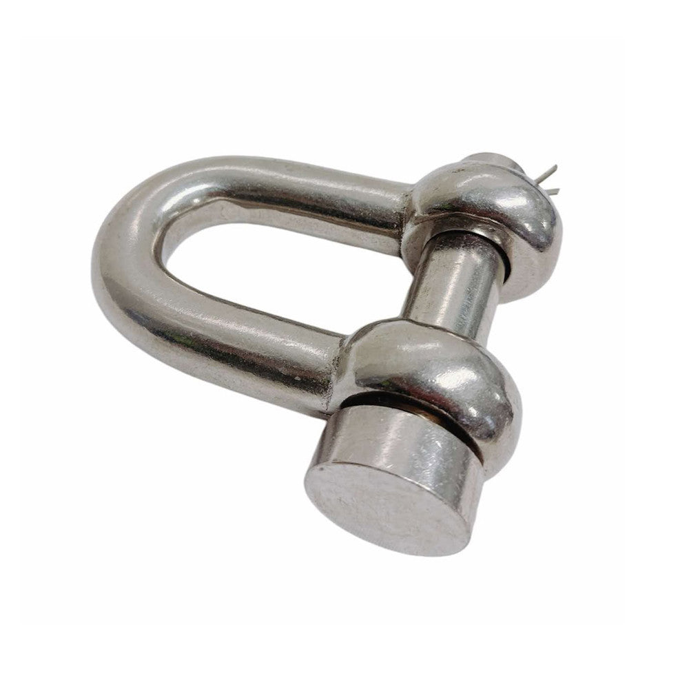 Marine Mil-Spec T316 Stainless Steel Forged Round Pin Chain Shackle, Boat Rigging Shackle for Chain, Rope, Cable, and Anchor Use