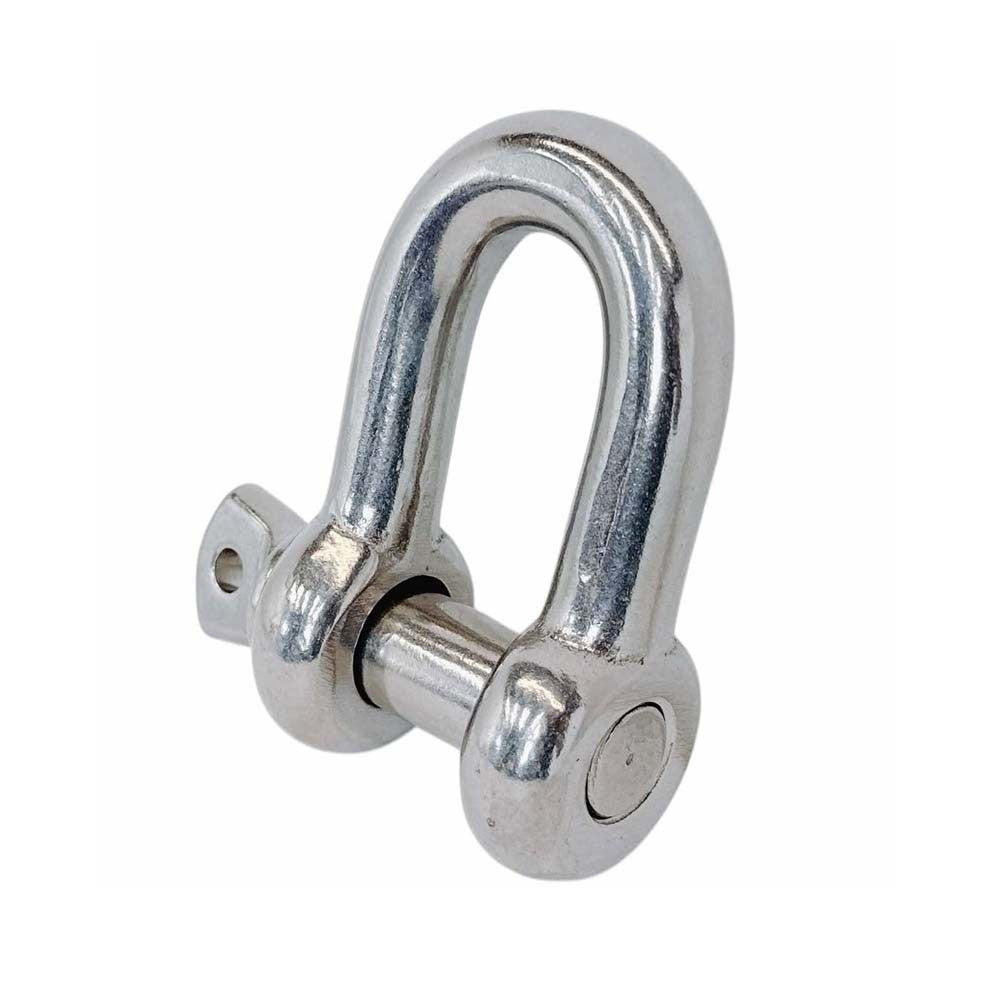 Mil Spec Stainless Steel T316 Forged 5/8" Screw Pin Chain Shackle 4,000 Lb WLL