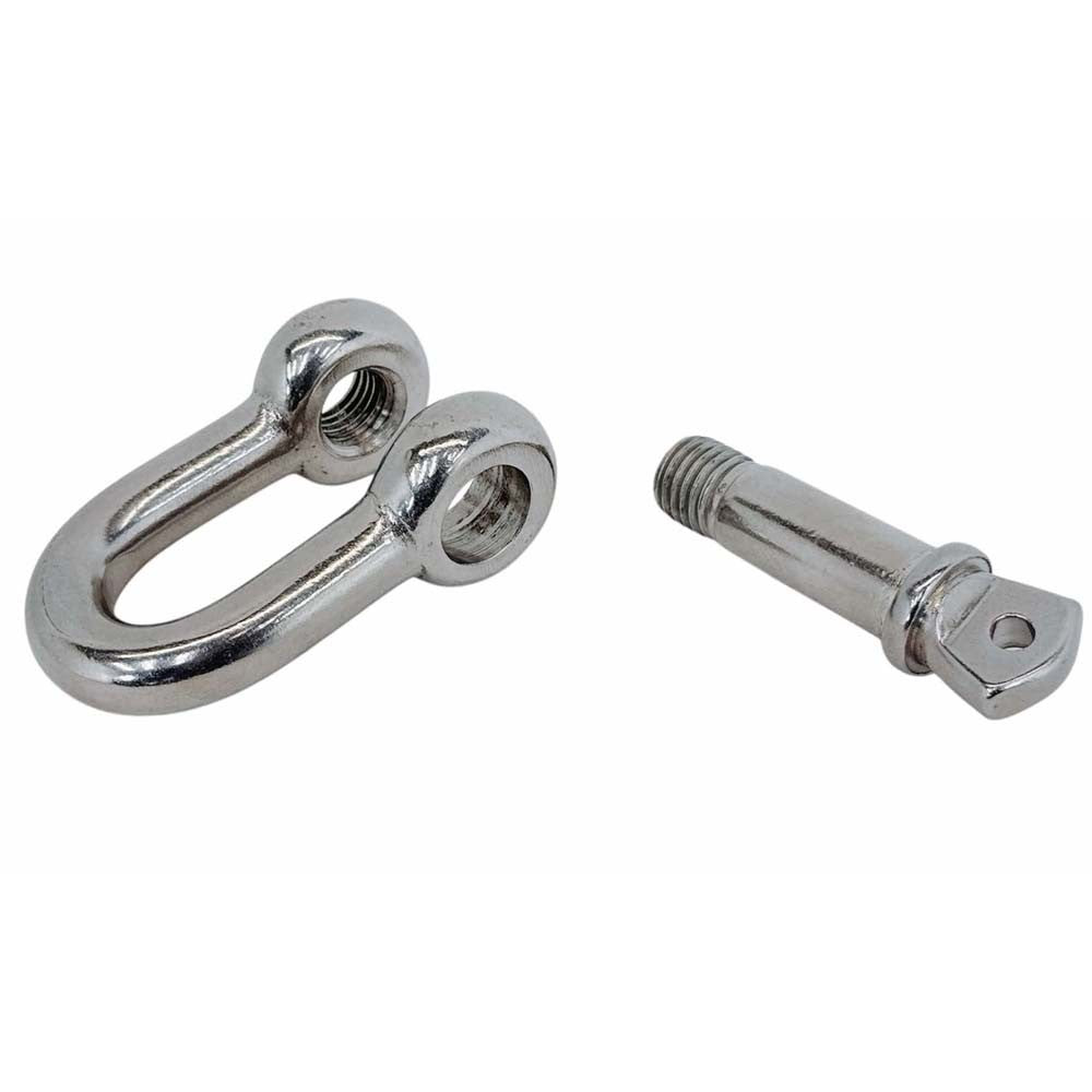 Mil Spec Stainless Steel T316 Forged 5/8" Screw Pin Chain Shackle 4,000 Lb WLL