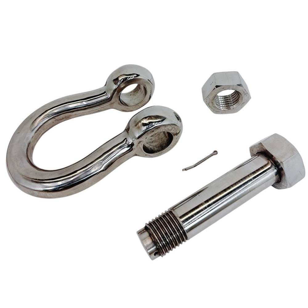 4 Pcs Stainless Steel T316 Mil Spec 5/16" Bolt Pin Anchor Shackle 1,300 Lb WLL