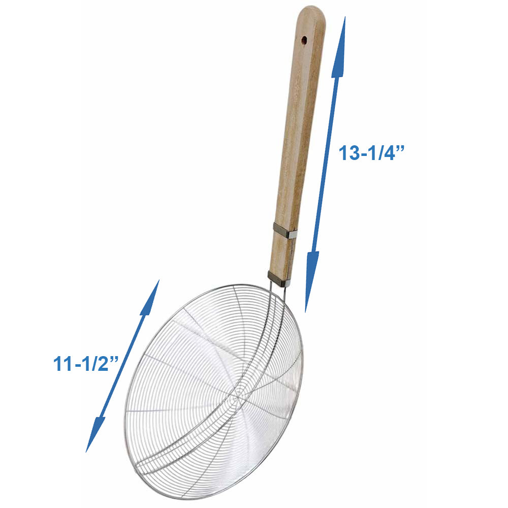 Stainless Steel Wire Skimmer Kitchen Cookware Spider Strainer Skimmer