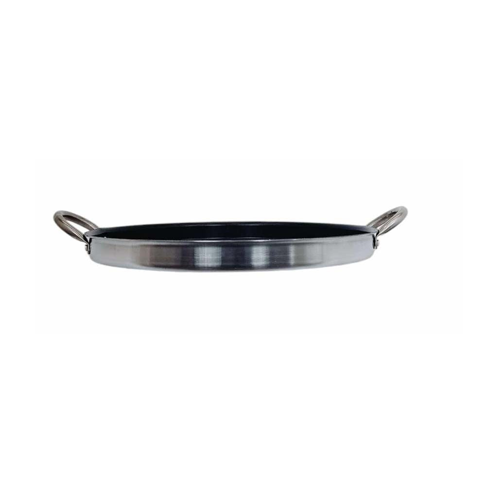 Stainless Steel 16'' Round Flat Comal Griddle Grill Fry Pan Non-Stick