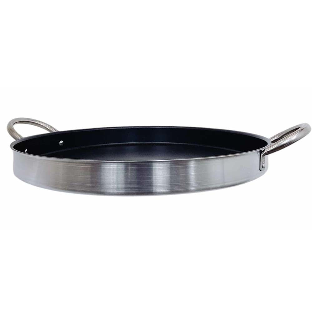 Stainless Steel 21-1/2'' Comal Griddle Cooking Pan Non-Stick Coating Kitchen