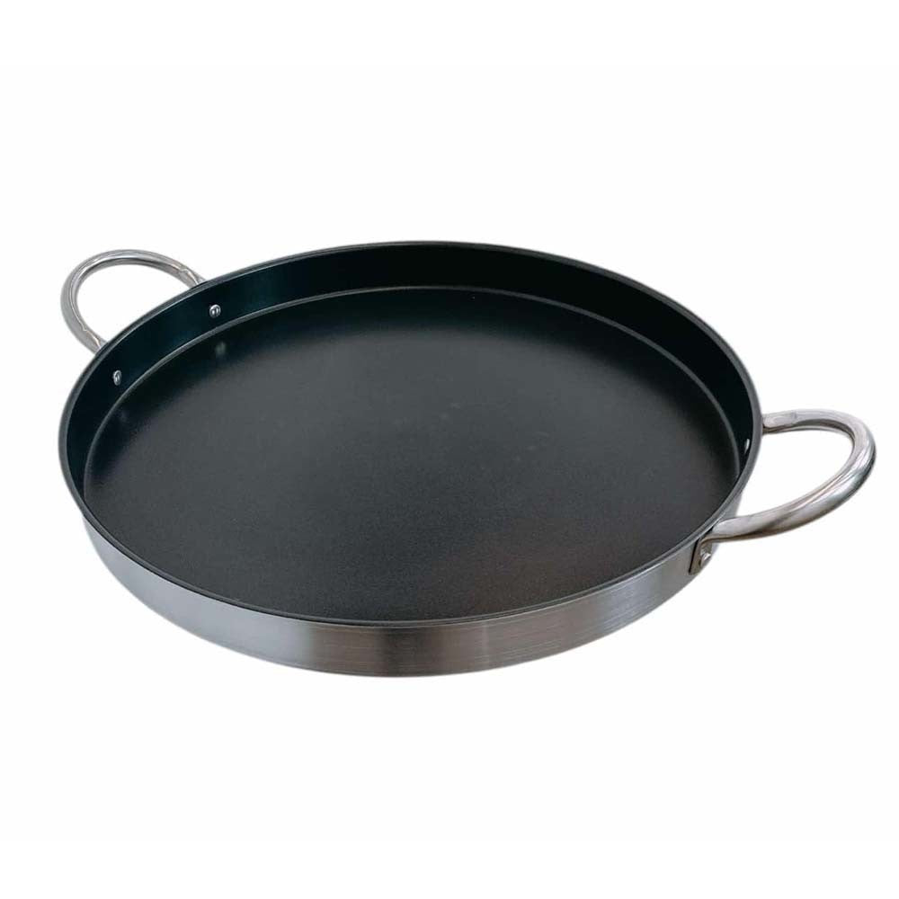 Stainless Steel 21-1/2'' Comal Griddle Cooking Pan Non-Stick Coating Kitchen