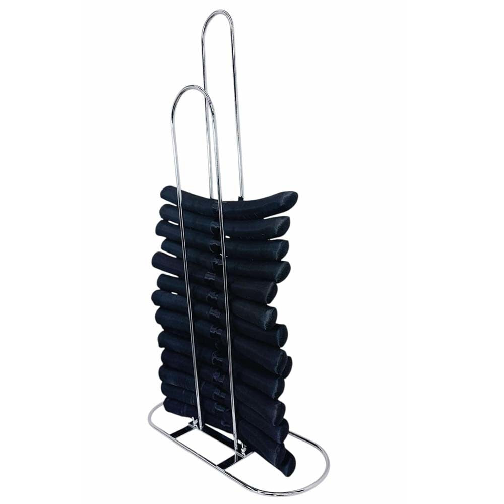 18"L x 33-1/2"H Chrome Clothes Hanger Stacker Organizer Retail Fixture Display