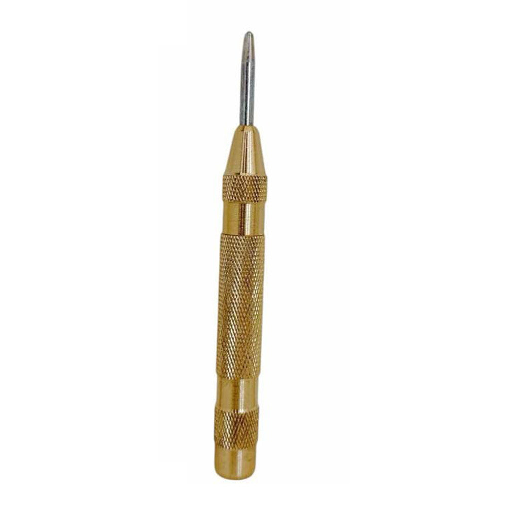 5" Automatic Center Punch Brass Jewelry Making Leather Hole Punching Tool