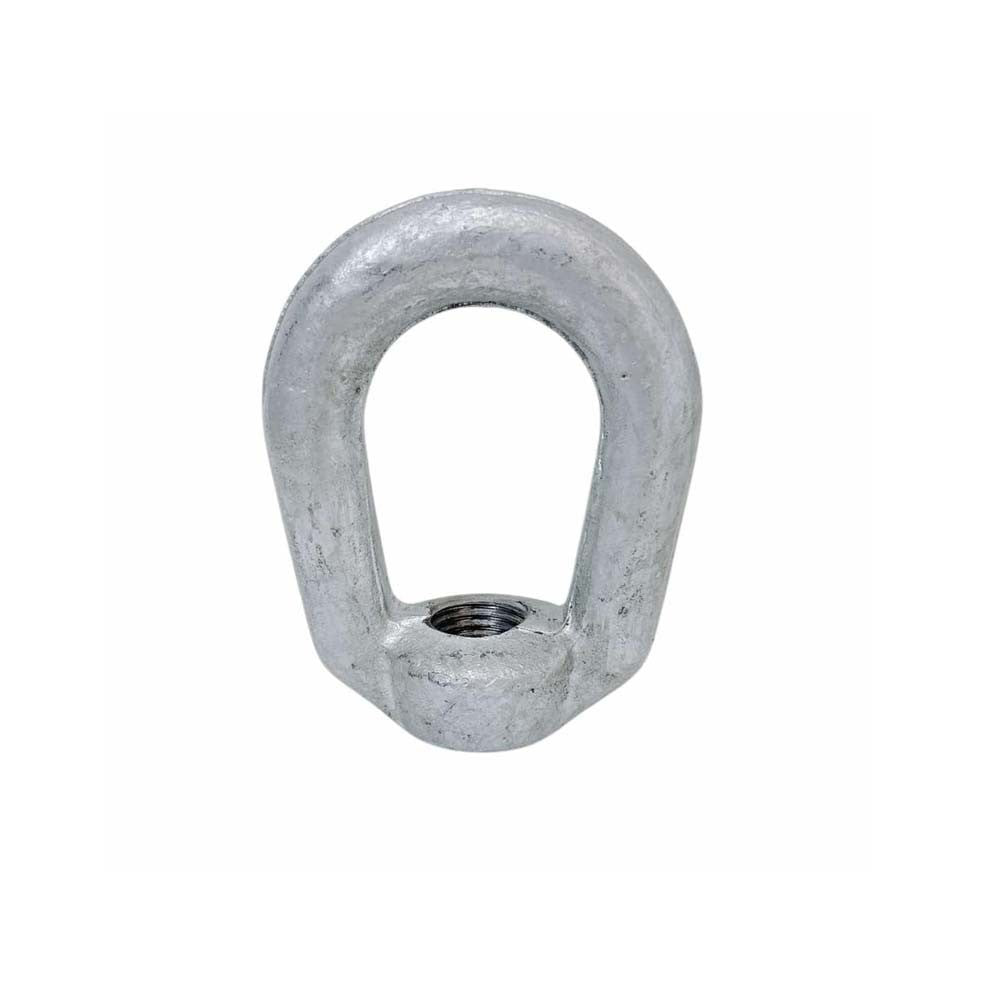 Hot Dipped Galvanized 1" Thickness Eye Nut With 1-1/4"-7 Tap Size 15,500 Lbs WLL