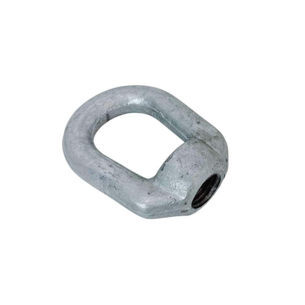Hot Dipped Galvanized 1" Thickness Eye Nut With 1-1/4"-7 Tap Size 15,500 Lbs WLL