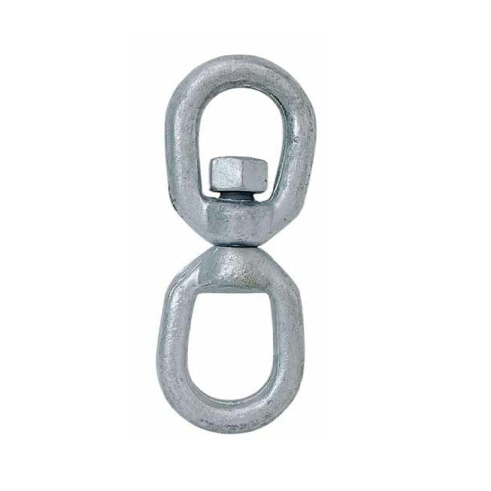 Hot dipped galvanized 1/2 inch eye eye swivel for marine mooring and rigging