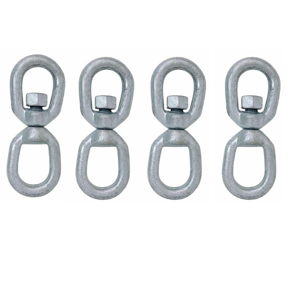 4 Pc Marine Boat Mooring Hot Dipped Galvanized 1/2" Eye Eye Swivel 3,600 Lbs WLL