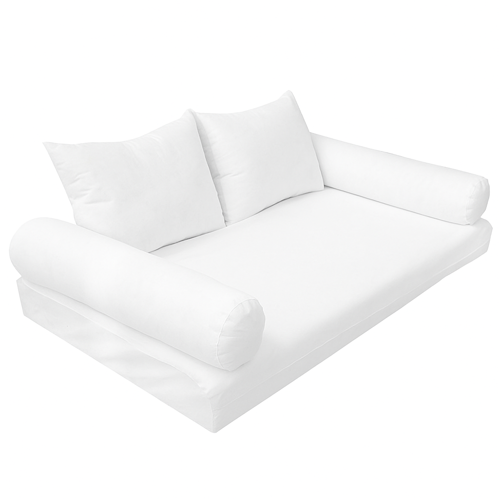 STYLE 1 Twin-XL Size Mattress Foam, Pillow & Bolster Cushion Polyester Fiberfill Inserts for Outdoor Indoor Daybed Porch Swing Bed | INSERT ONLY |
