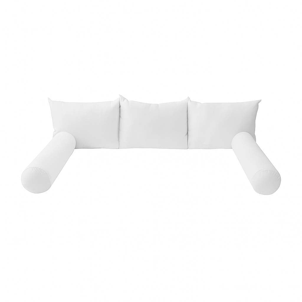 STYLE 3 TWIN SIZE Pillow & Bolster Cushion Polyester Fiberfill Inserts for Outdoor Indoor Daybed Porch Swing Bed | INSERT ONLY |