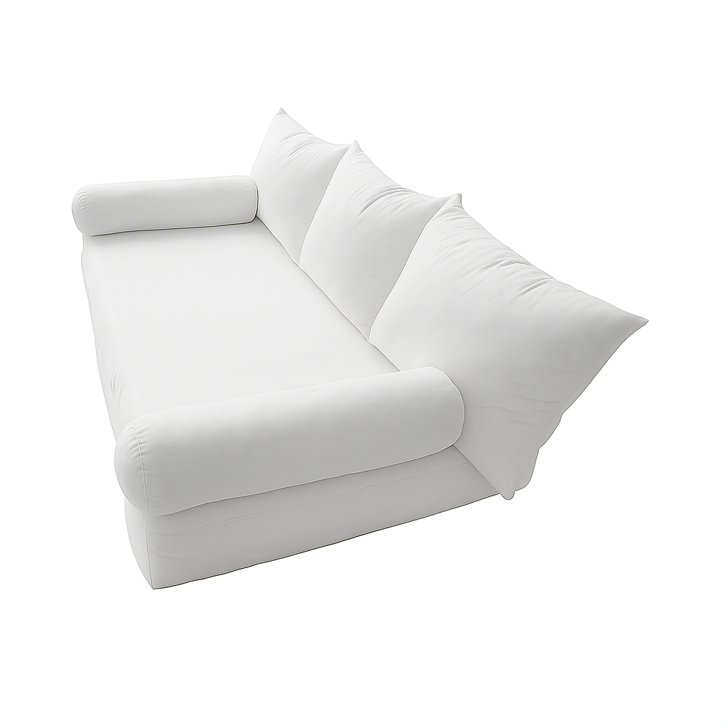 STYLE 3 Crib Size Mattress Foam, Pillow & Bolster Cushion Polyester Fiberfill Inserts for Outdoor Indoor Daybed Porch Swing Bed | INSERT ONLY |