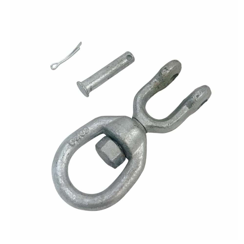 4 Pc 3/8" JAW EYE Swivel Marine Mooring Galvanized 2250 lbs WLL