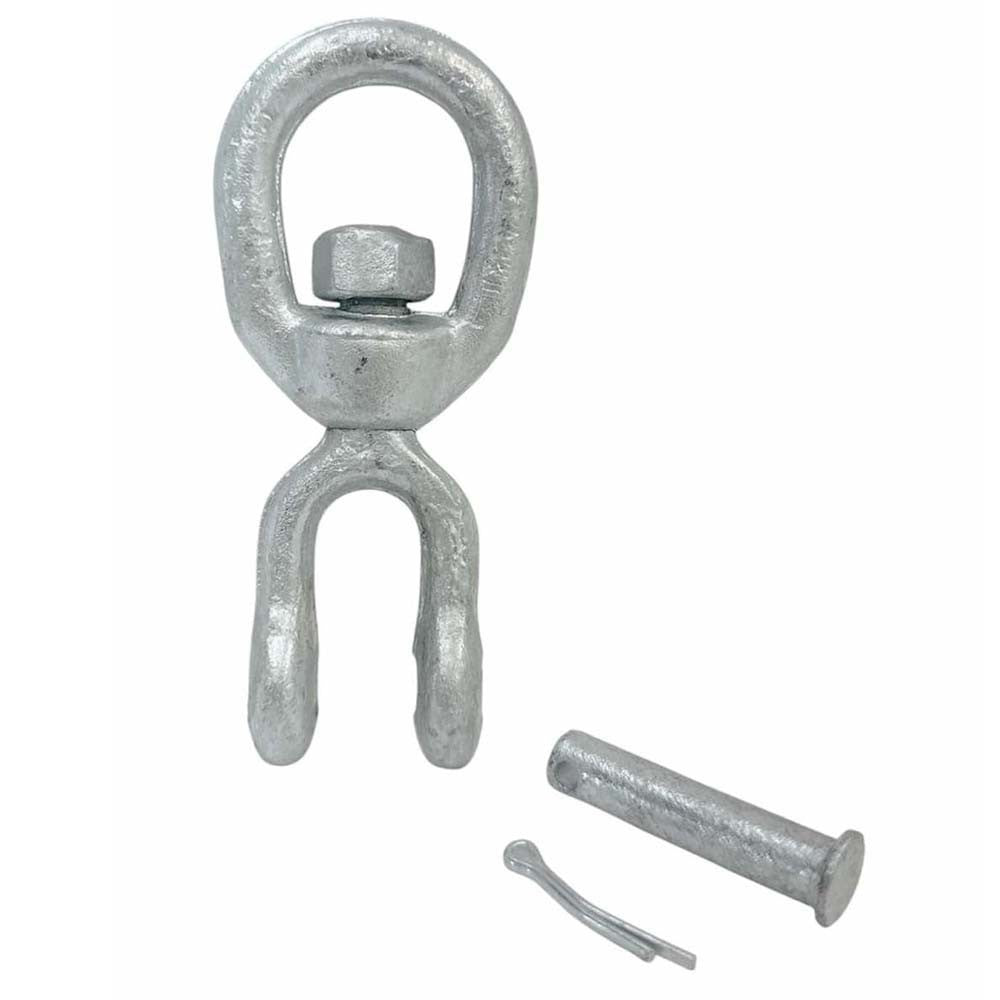 4 Pc 3/8" JAW EYE Swivel Marine Mooring Galvanized 2250 lbs WLL