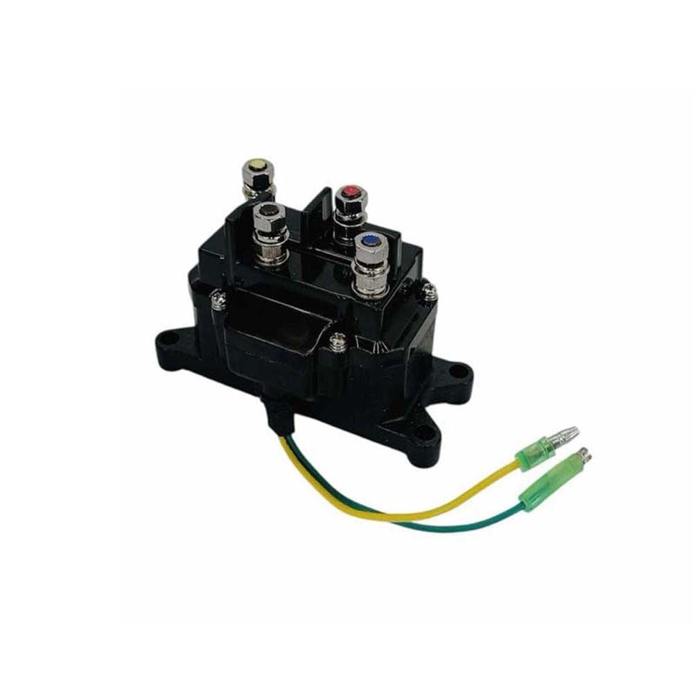 4 Pc ATV Winch Contactor Solenoid For 63070 62135 74900 2875714, For Ramsey, Warn, Superwinch Champion 2500 3000 3500 4500 lb