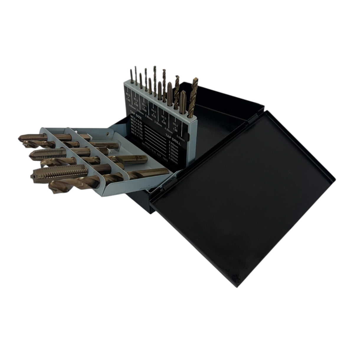 18 Pc HSS Metric Tap & Drill Set – High Speed Steel Threading Kit with Metric Taps & Drill Bits for Metalworking & Repair