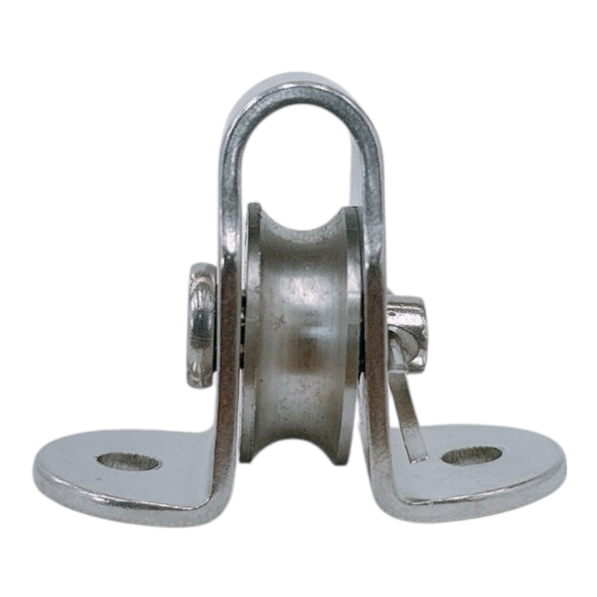Marine Boat Stainless Steel T304 1/4" Surface Mount Pulley Block Stainless Steel Sheave