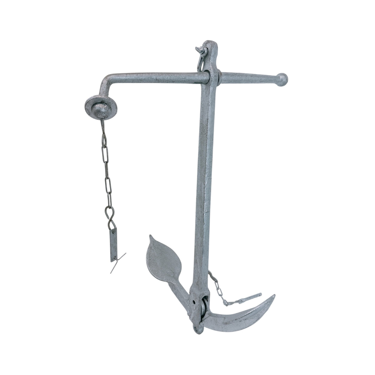 Hot Dipped Galvanized Foldable Admiralty Anchor, Boat Foldable Kedge Anchor for Yacht, Sailboat, Docking, and Mooring
