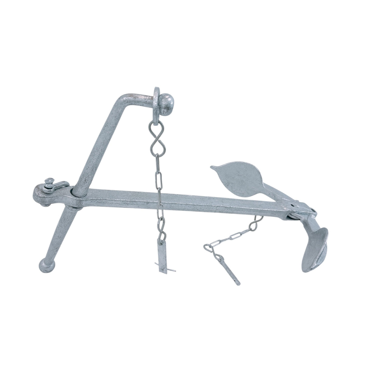 Hot Dipped Galvanized Foldable Admiralty Anchor, Boat Foldable Kedge Anchor for Yacht, Sailboat, Docking, and Mooring