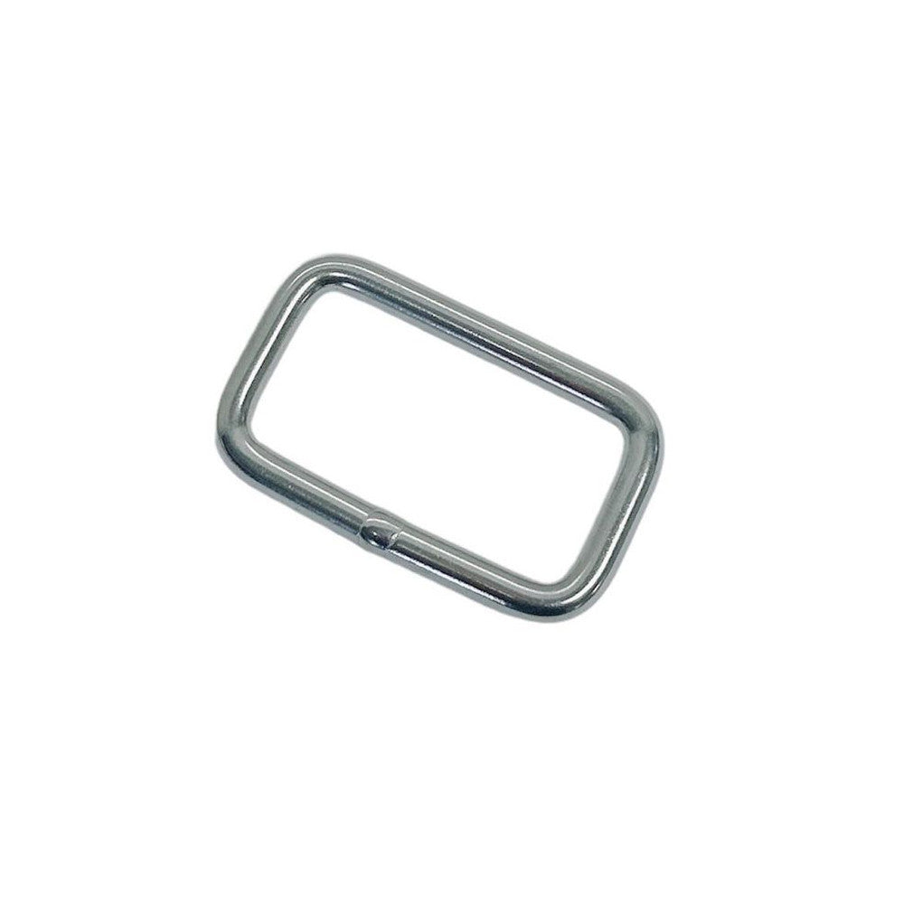 4 Pc Set Marine Stainless Steel Rectangular Ring Link, Mil Spec Hardware for Rigging, Straps, Webbing, Rope