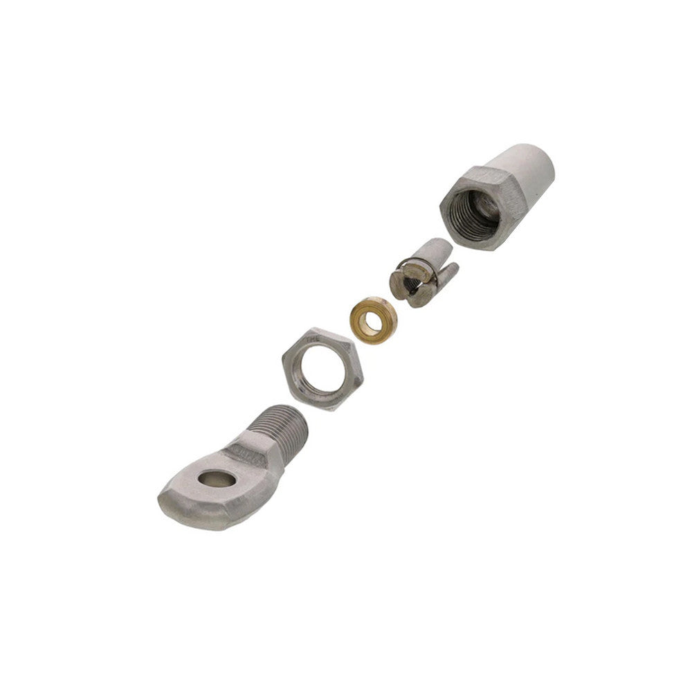 4 Pc Set Marine Boat T316 Stainless Steel Swageless Eye Terminal for Cable Rail, Wire Rope Railing End Fitting for Deck, Stair, Balcony